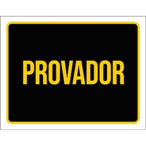 Kit 3 Placas Provador Setor Amarela