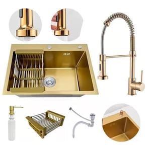 Kit Cuba Aço Inox Gourmet Cozinha Torneira Flexivel