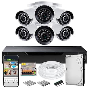 Kit Cftv 08 Canais 06 Cameras 1080P 3.6Mm Hd500Gb