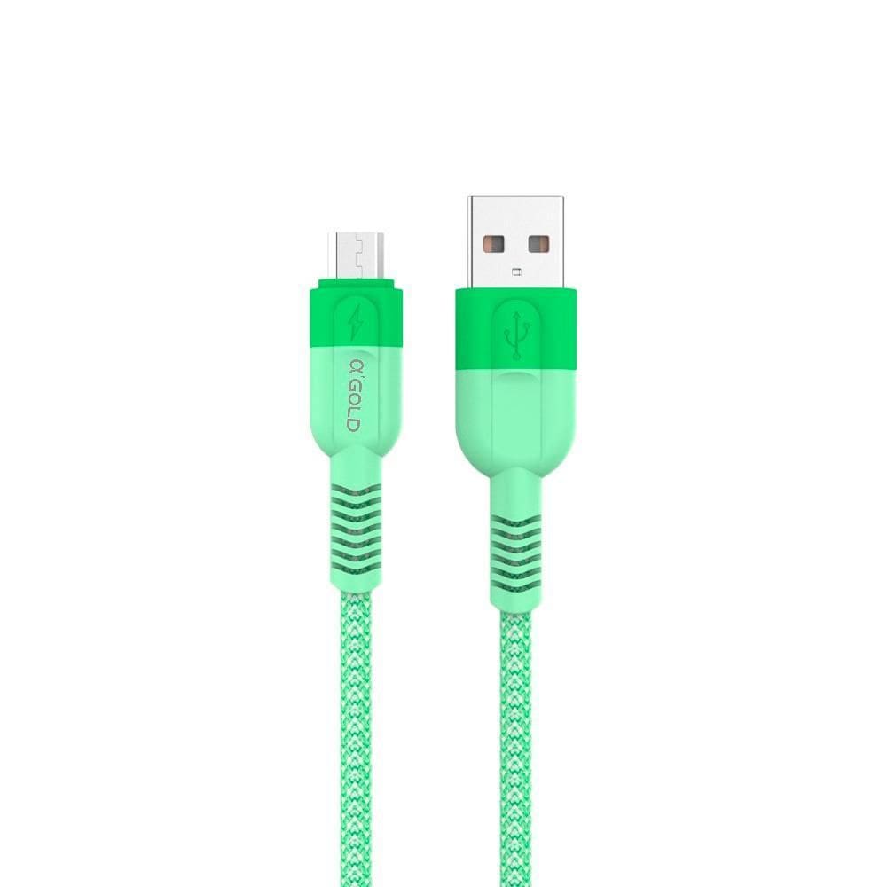 Cabo Usb Para Micro Usb, 1M, Cb103-1, A`Gold - Verde