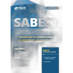 Apostila SABESP 2019 Programa Aprendizagem de Assistente