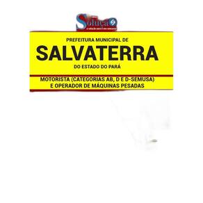 Apostila Concurso Salvaterra Pa - Motorista E Operador