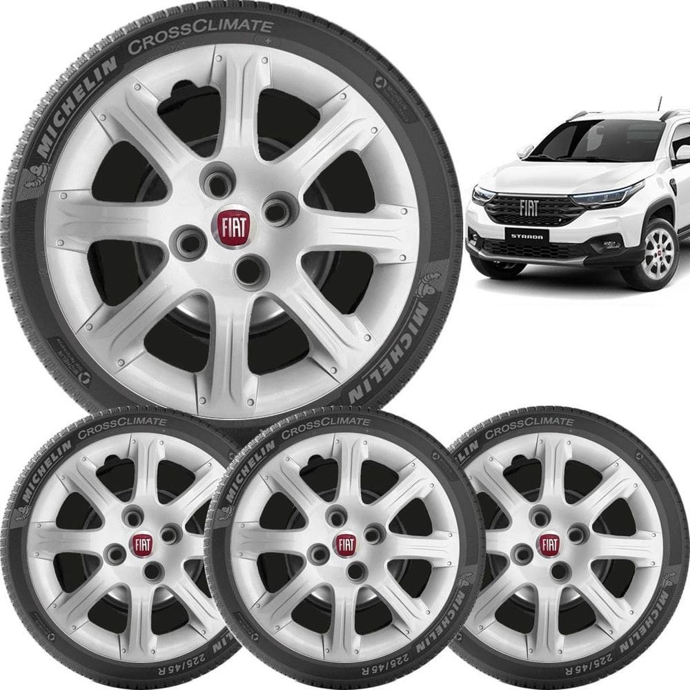 4X Calota Palio Week Strada Aro 14 290Ca