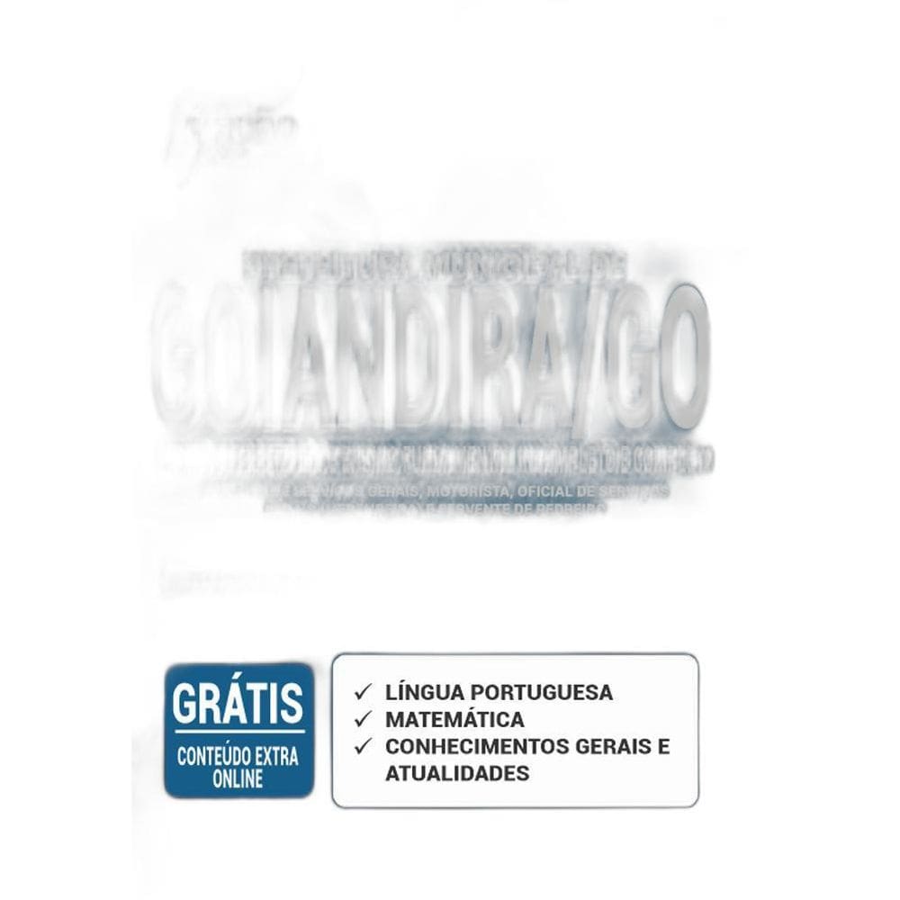 Apostila Goiandira Go - Ensino Alfabetizado E Fundamental