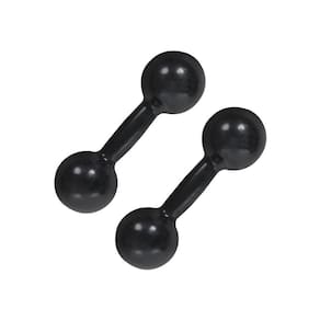 Par De Halter Bola Emborrachado 10Kg Peso Treino Musculação