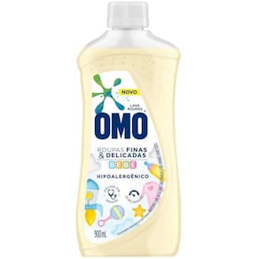 Lava Roupas Líquido Roupas Finas E Delicadas Bebê Omo 900Ml