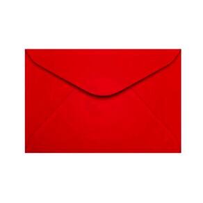 Envelope Visita Foroni 80G 72X108Mm Vermelho Com 100 Un.