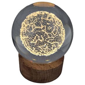 Luminária Decorativa Led Mesa Zodíaco Geométrica 60Mm