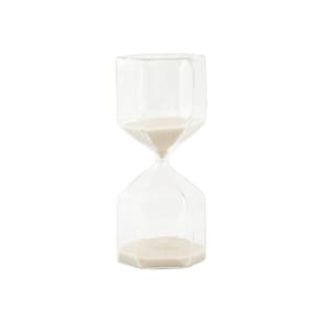Ampulheta Decorativa Em Vidro Decorativa Geométrica 30 Min