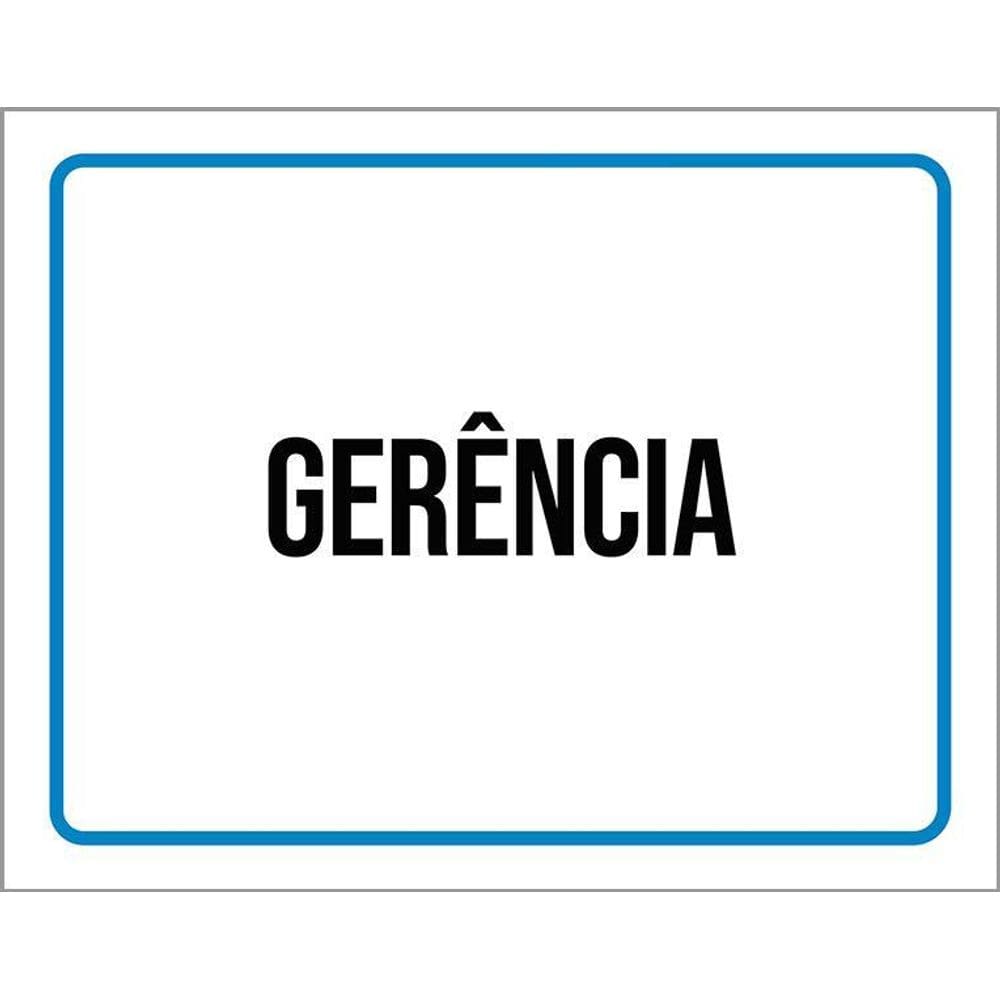 Kit 3 Placas Ambiente Sinalização Setor Gerência