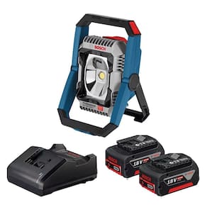 Refletor 18V Carregador E 2 Baterias Gli 18V-2200 C Bosch