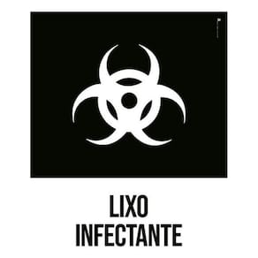 Kit 3 Placas Desenho Lixo Infectante
