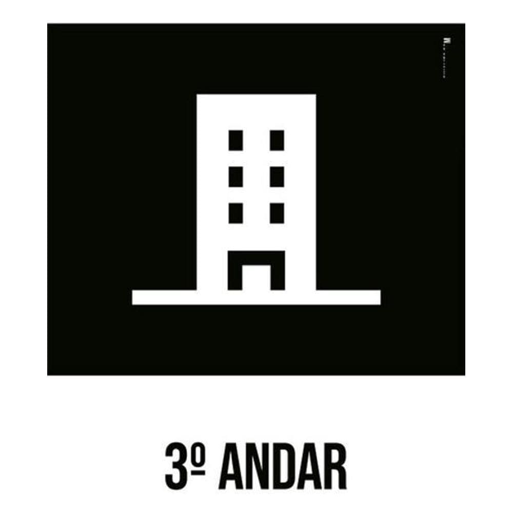 Kit 3 Placas Desenho - 3 Andar