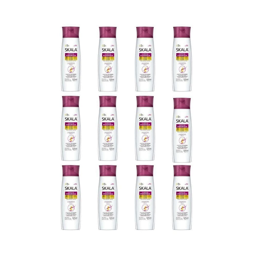 Shampoo Skala Antiresiduos 325Ml - Kit Com 12Un