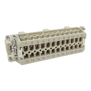 Tomada Inserto Macho 24 Polos E Terra Morning G He-024-M 16A