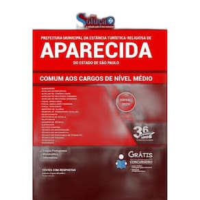 Apostila Prefeitura Aparecida Sp - Cargos De Nível Médio
