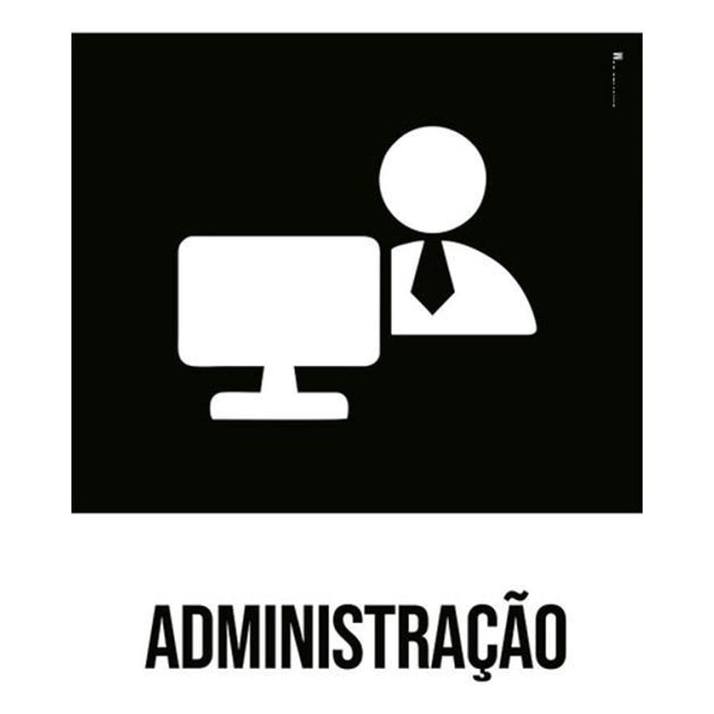 Kit 3 Placas Desenho - Administração