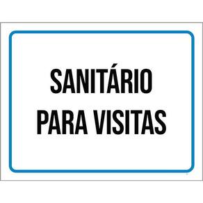 Placa Sinalização - Sanitário Para Visitas 36X46