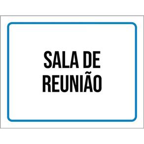 Kit 3 Placas Ambiente Sinalização Setor Sala De Reunião