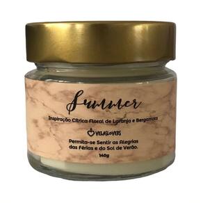 Vela Aromática Vegana 140G Laranja E Bergamota Velas Lovers