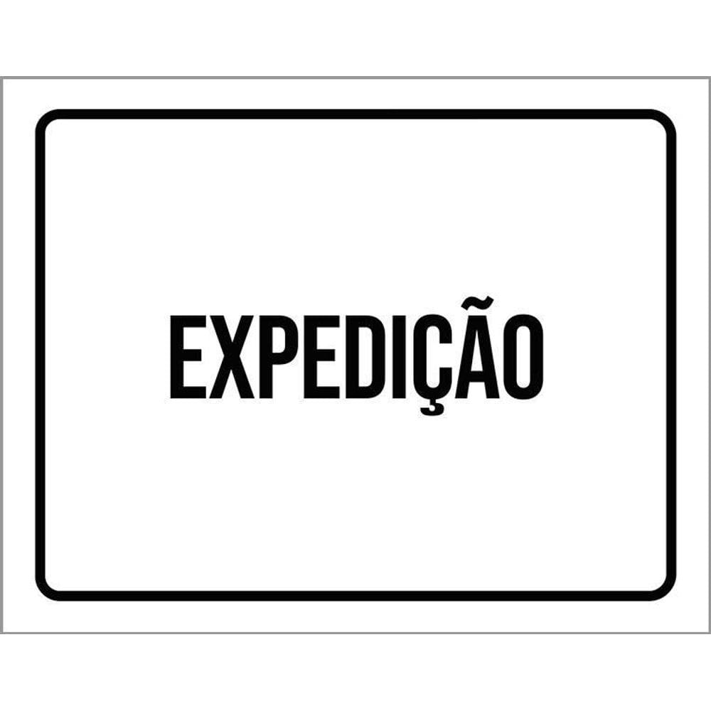 Placa Sinalização Ambiente Expedição 36X46