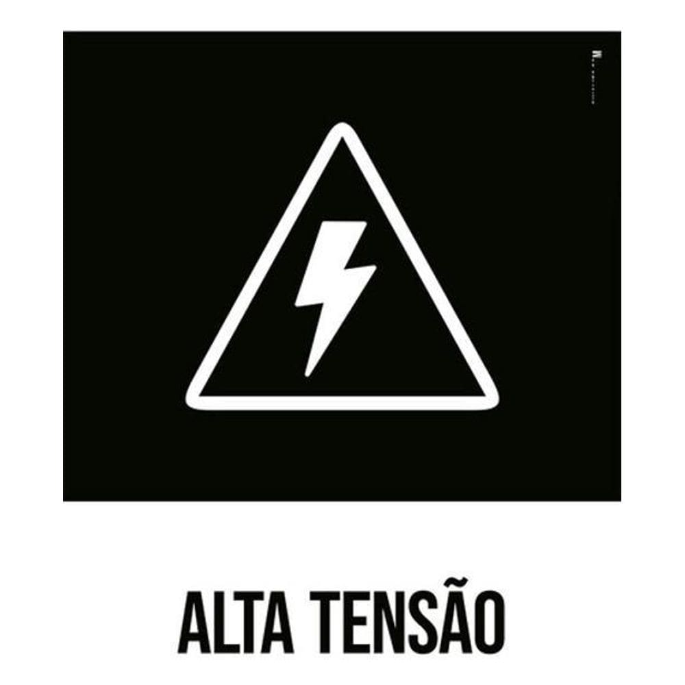 Kit 3 Placas Desenho - Alta Tensão