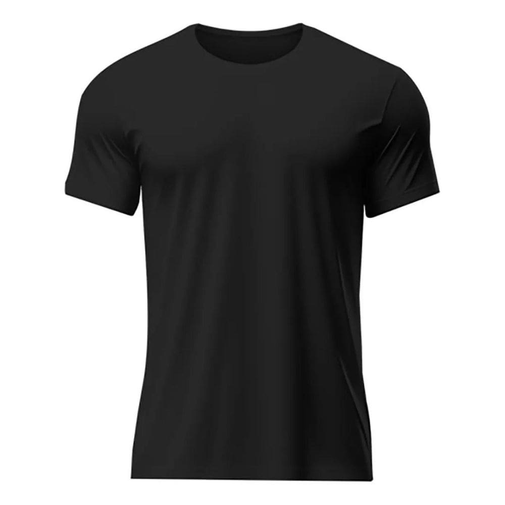 Camiseta Dry Fit Leve Masculina Microfuros Anti SuorEsportiva - Preto