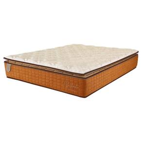 Colchão King Size 193X203X34 Prorelax Brilhante Molas Ensacadas Pillow Top Turn Free - Terracota