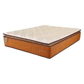 Colchão Viúva 128X188X34 Prorelax Brilhante Molas Ensacadas Pillow Top Turn Free - Terracota