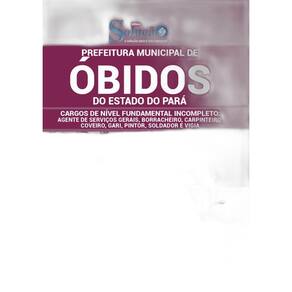 Apostila Óbidos Pa - Agente De Serviços Gerais Borracheiro