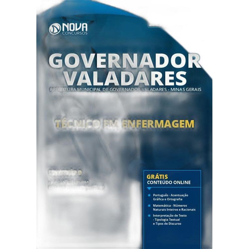 Apostila Governador Valadares Mg - Técnico Em Enfermagem