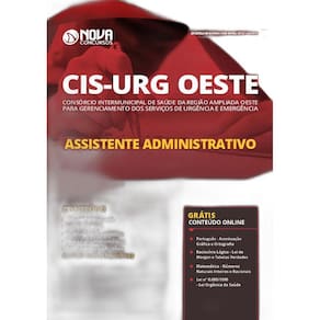 Apostila Cis Urg Oeste Mg - Assistente Administrativo
