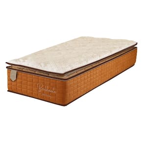 Colchão Solteiro 78X188X34 Prorelax Brilhante Molas Ensacadas Pillow Top Turn Free - Terracota