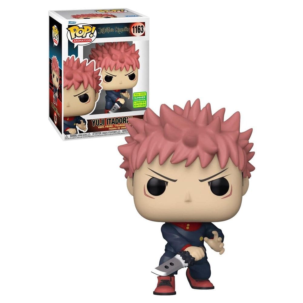 Boneco de vinil POP Funko Jujutsu Kaisen Yuji Itadori com faca