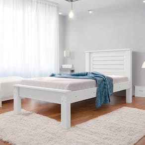 Cama Solteiro Confortável E Moderna Milena Branca