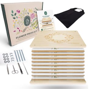 Kit de prensa de flores Greta Grace Co. Extra grande com 10 camadas
