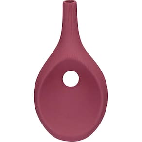 VASO DECORATIVO ENFEITE CASA GARRAFA HOME&CO CERÂMICA 31x16x11cm TERRACOTA