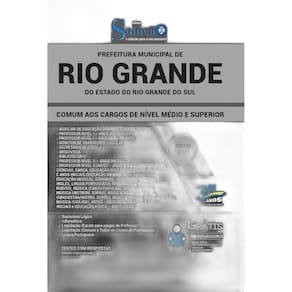 Apostila Prefeitura Rio Grande Rs - Cargos Médio E Superior