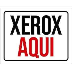 Kit 3 Placas Sinalização - Xerox Aqui