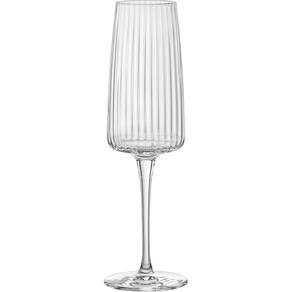 JOGO 6 TAÇAS CHAMPANHE BORMIOLI ROCCO EXCLUSIVA CRISTAL 250ml 22x5x5cm TRANSPARENTE