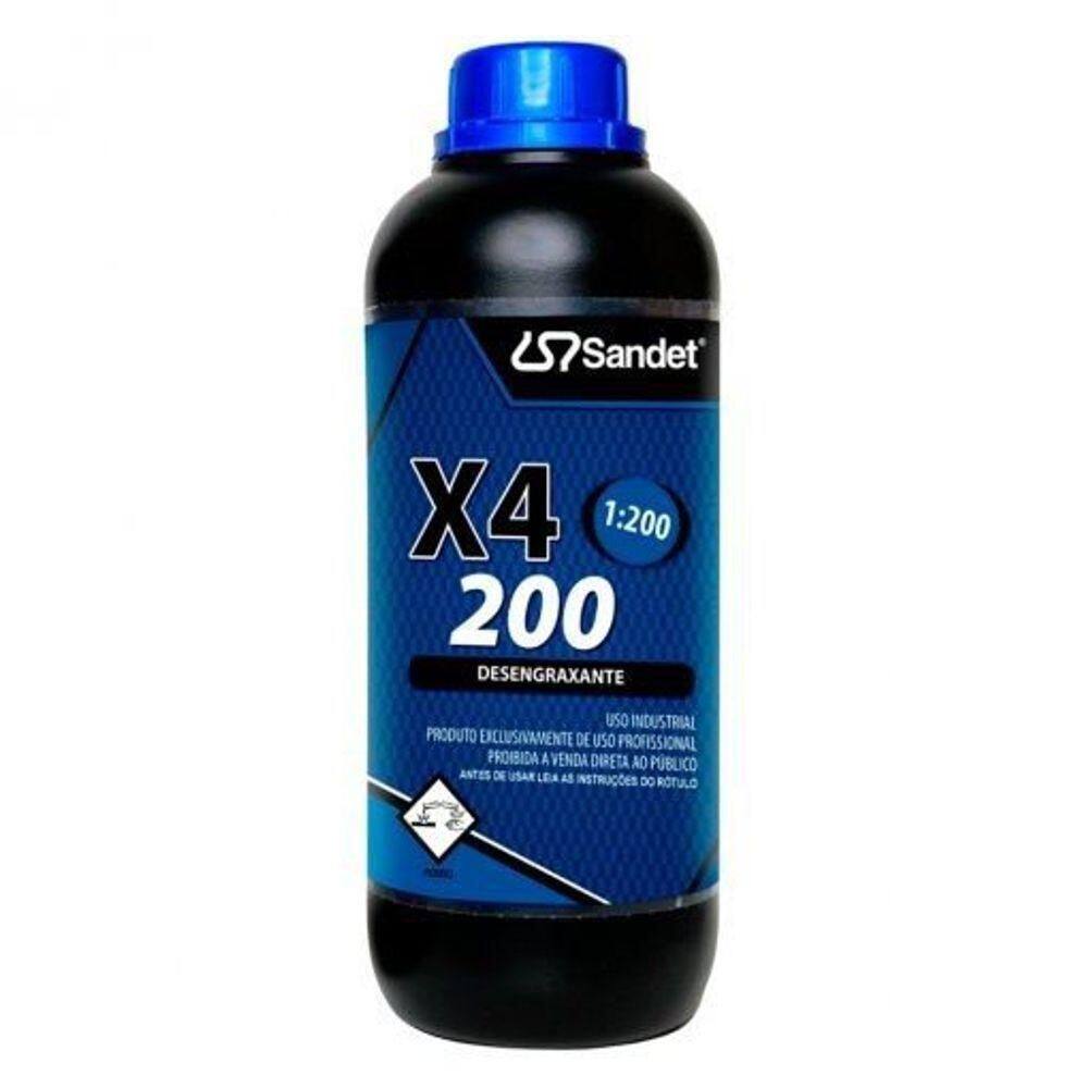 X4 200 Desengraxante - 1 Litro - Sandet Sem Variação único