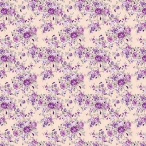 Papel De Parede Floral Flores Lilas E Amarelo Adesivo Sala