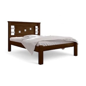Cama Casal Com Cabeceira Lavínia Malbec E Off White