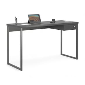 Mesa Home Office Escrivaninha Industriale 1,20 Preta Com Gaveteiro