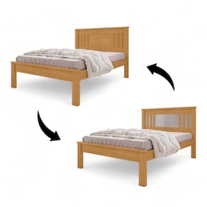 Cama Casal Aconchegante Sophia Naturalle E Off White