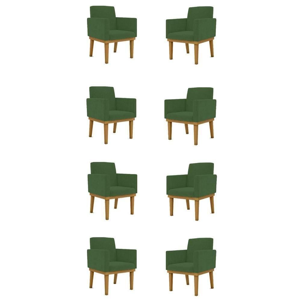 Kit 08 Poltronas Decorativa Reforçada - Balaqui Decor Verde