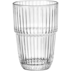 JOGO 6 COPOS ALTO BORMIOLI ROCCO BARSHINE EMPILHAVEL VIDRO TEMPERADO 380ml 12x8x8cm TRANSPARENTE