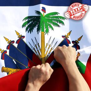 Bandeira Anley à prova de rasgos, dupla face, 3 camadas, Haiti, 90x150cm