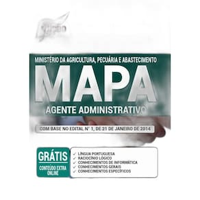 Apostila Mapa Agente Administrativo - Ministério Agricultura
