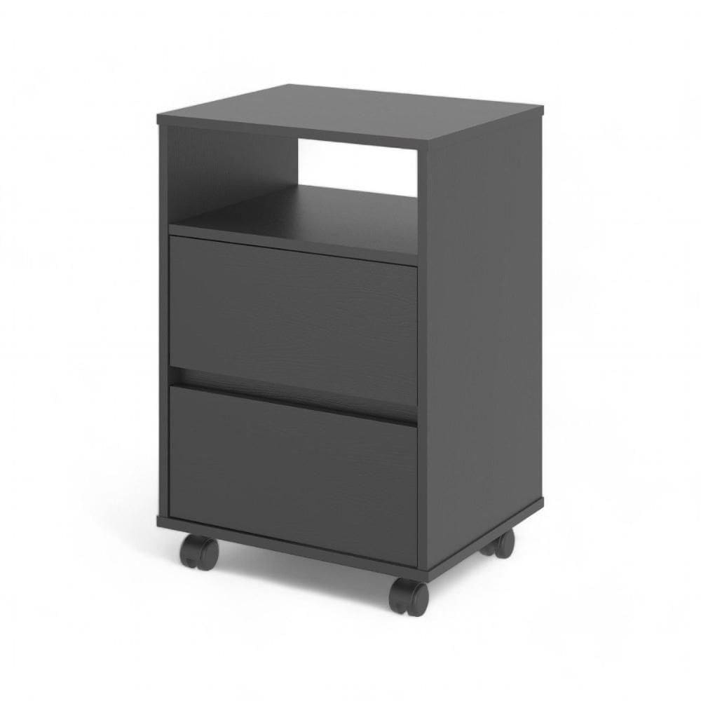 Gaveteiro Fox Com Rodízios Preto